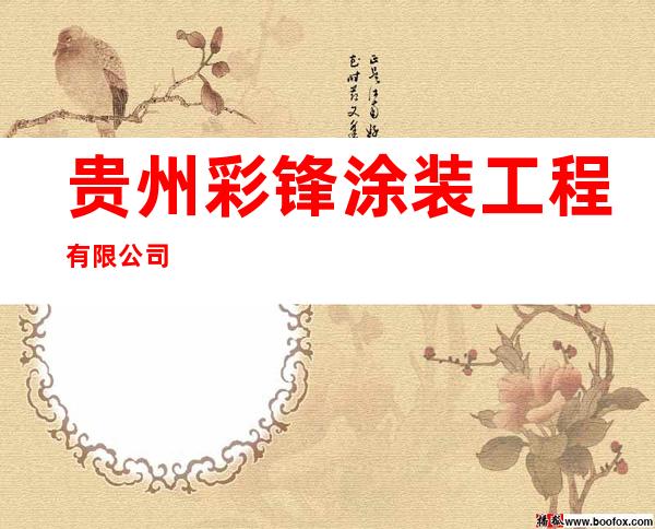 贵州彩锋涂装工程有限公司